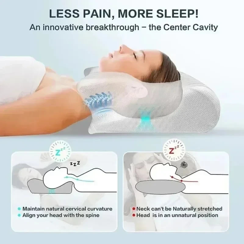 Contoured Butterfly Memory Foam Neck Pillow
